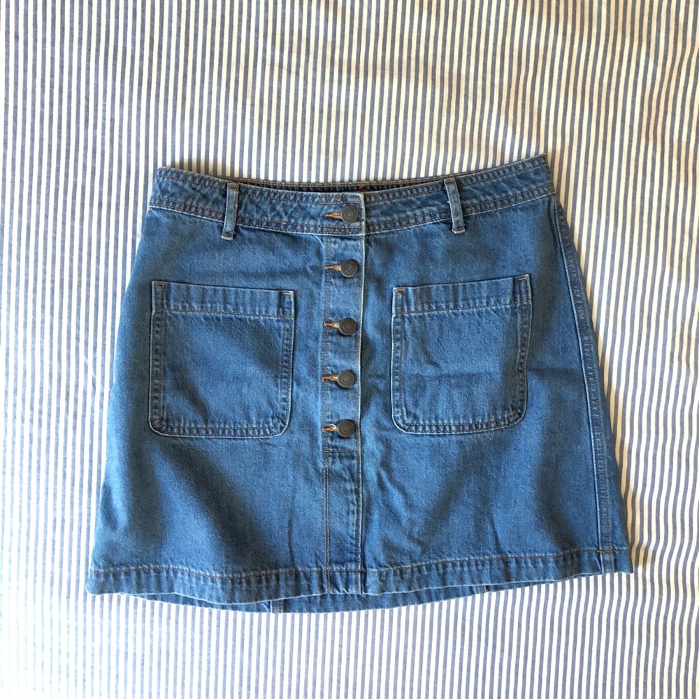 Old Navy Button-down Denim Skirt